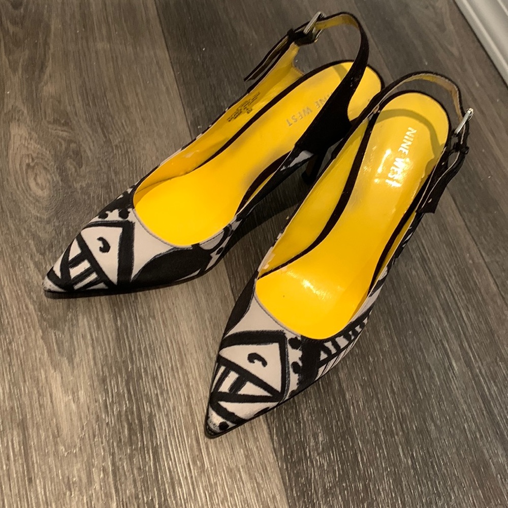 Nine West sling back heels size 8